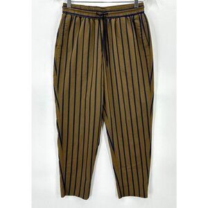 Scotch & Soda Pants Womens Pull On Striped Drawstring Pockets Blue Brown S